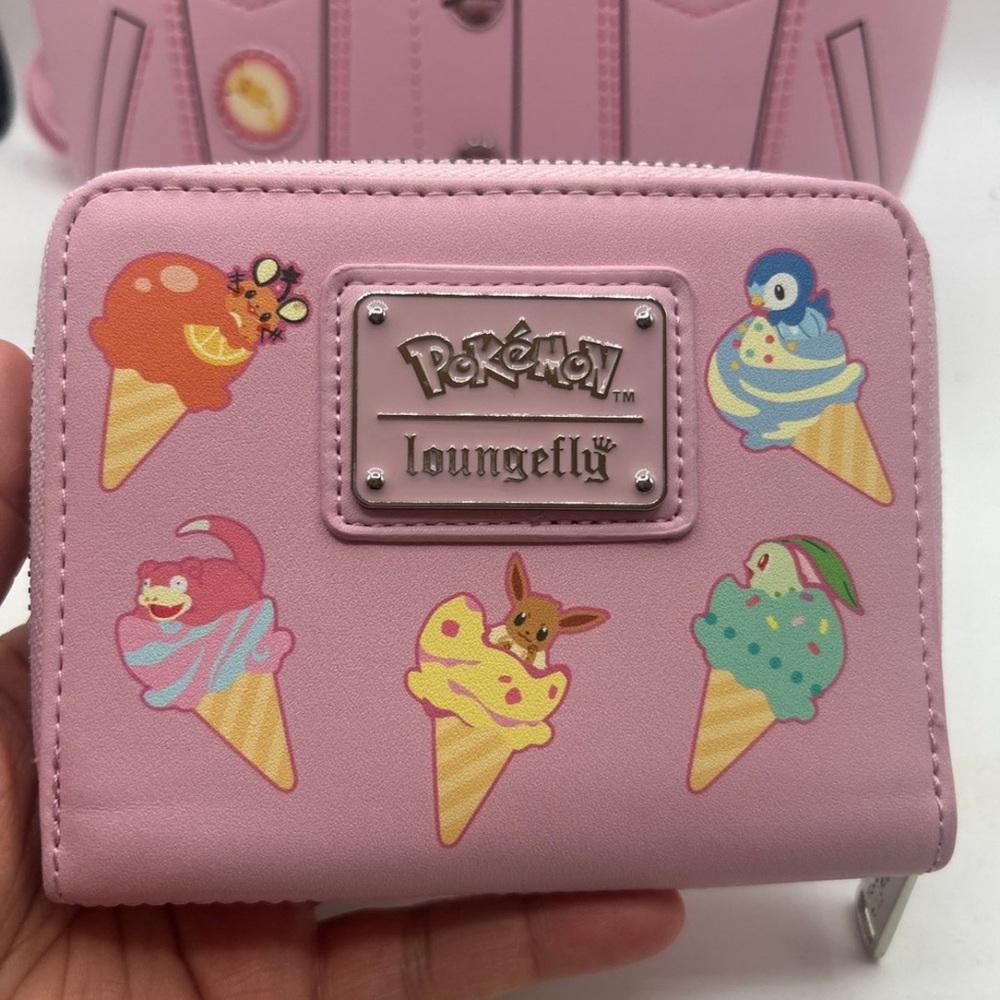 Loungefly Pokémon Ice Cream Convertible Mini Backpack & wallet Set - Picture 4 of 11